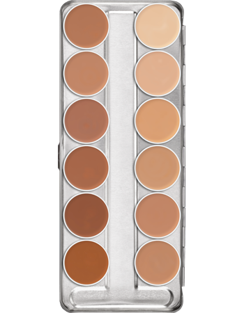 Paleta de Camuflagem Dermacolor com 12 cores C