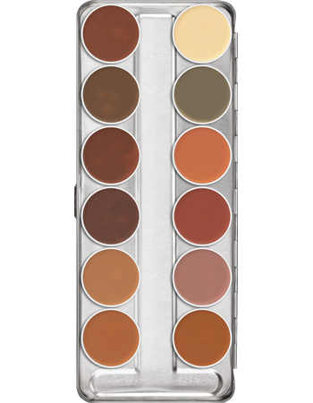 Paleta de Camuflagem Dermacolor com 12 cores B